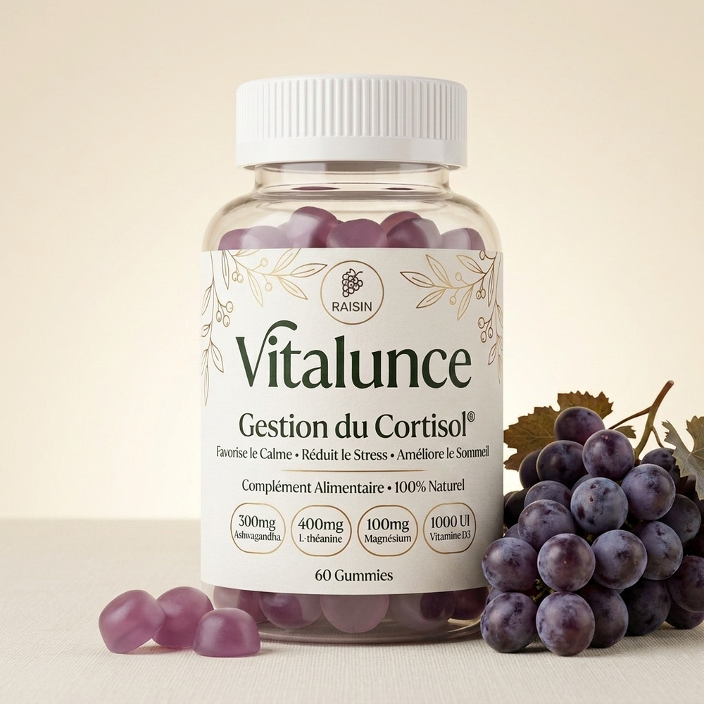 Vitalunce Gestion du Cortisol - gummies raisin